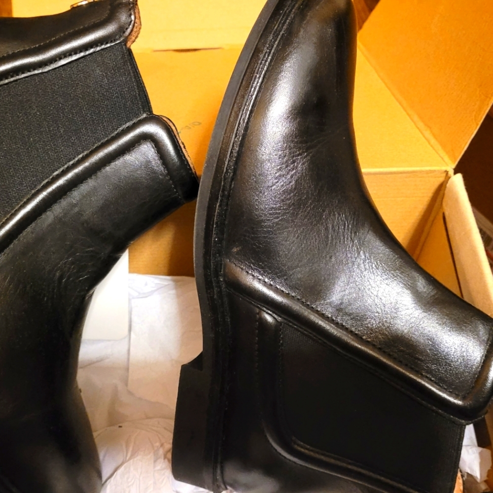 Zara black ankle boots size 9